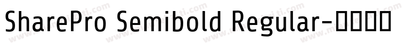 SharePro Semibold Regular字体转换